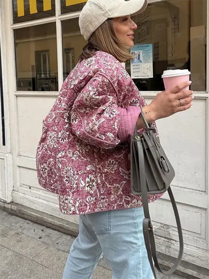 Veste en coton à imprimé